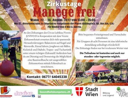 Zirkustage „Manege frei!“ von 22.08.-26.08.2022 am Akkonplatz