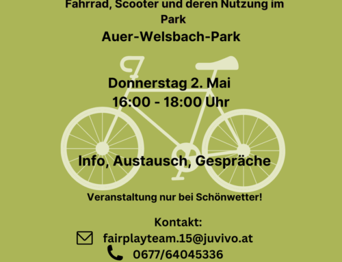 Faire Begegnung – Fahrrad, Scooter und deren Nutzung im Park