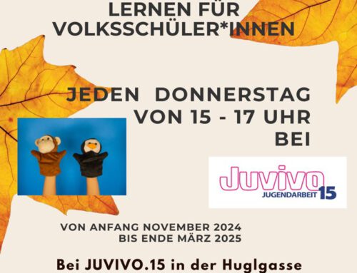 „Spielerisch Deutsch lernen“ für Volksschüler*innen startet am Donnerstag, den 14. November 2024 bei JUVIVO.15